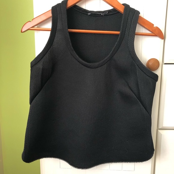 Structured Black Tank Top - Picture 1 of 3